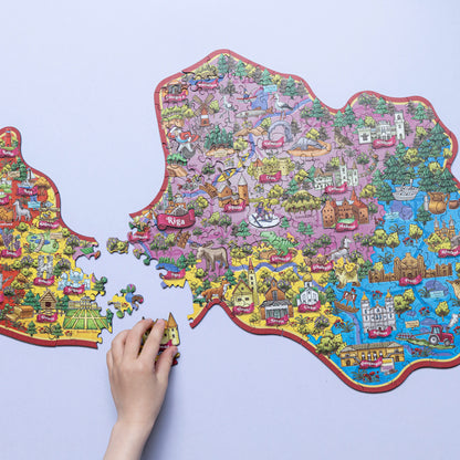 Latvian Map Puzzle